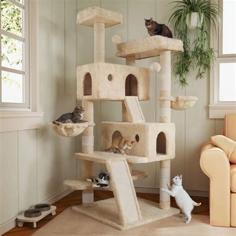 Muticor 66 Inches Multi Level Large Cat Tree Tower For