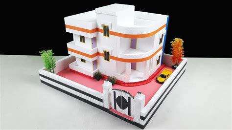 How To Make A Beutiful Dream House From Thermocol Diy Thermocol Mansion