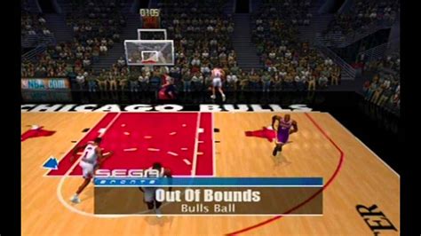 Gameplay Nba K L A Lakers Vs Chicago Bulls Sega Dreamcast Youtube