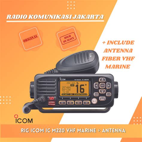 Jual Original Ori Radio Rig Icom IC M220 M 220 Include Antenna VHF