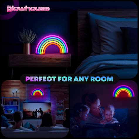 Colourful Rainbow Led Neon Light Stand Wall Bar Lamp Home Nursery