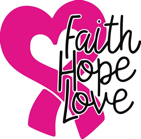 Faith hope love Svg, Breast Cancer Svg, Cancer Awareness Svg - Inspire Uplift