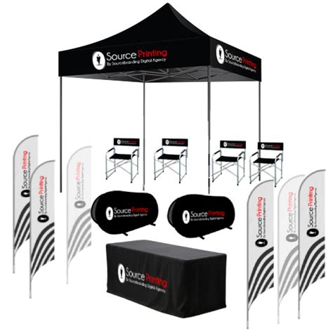 Massive Full Branded Gazebo and Arc Flags (Combo 15) - Sourcebranding Digital Agency