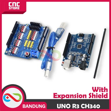 Jual Arduino Uno R3 Atmega328p Ch340 Compatible Board Plus Expansion