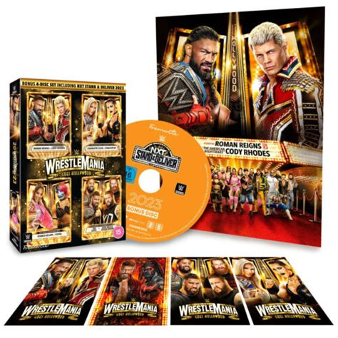 Wwe Wrestlemania 39 Uk Exclusive Limited Edition Dvd Ebay