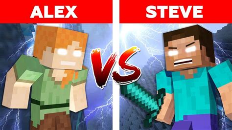 Herobrine And Steve Fighting