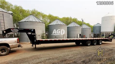 Used 2020 Abu Trailers Tridem 35 Ft Gooseneck Trailer Flat Deck