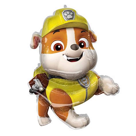 Rubble Paw Patrol Foil Helium Giant Balloon Cm In Partyrama