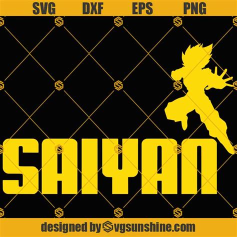 Dragon Ball Z Goku Super Saiyan Svg Png Dxf Eps Cut Files Vector