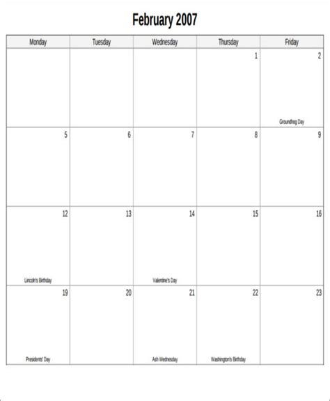 Printable Blank Monthly Calendar Excel Templates Monthly Calendar Porn Sex Picture