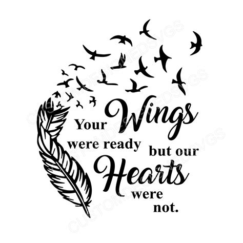 Your Wings Were Ready Svg Png Etsy