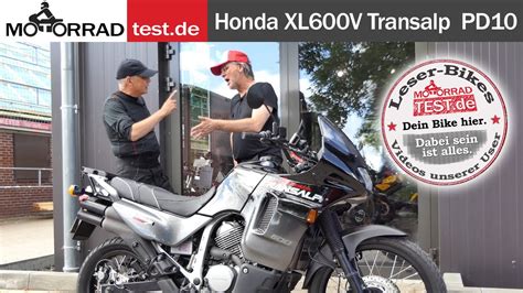 Honda XL600V Transalp PD 10 LeserBike Video Von Ole YouTube