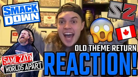 Sami Zayn Old Theme Song Return Reaction Wwe Smackdown Reactions