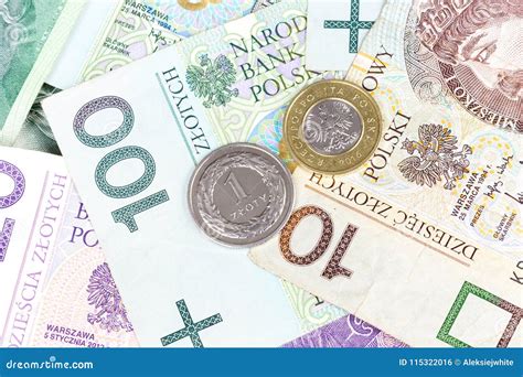 Polish Zloty Banknotes And Coins Closeup Stock Photo Image Of Closeup