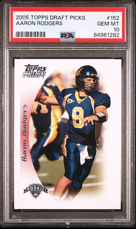 Aaron Rodgers 2005 Topps Draft Picks Prospects 152 Base PSA 10 Price