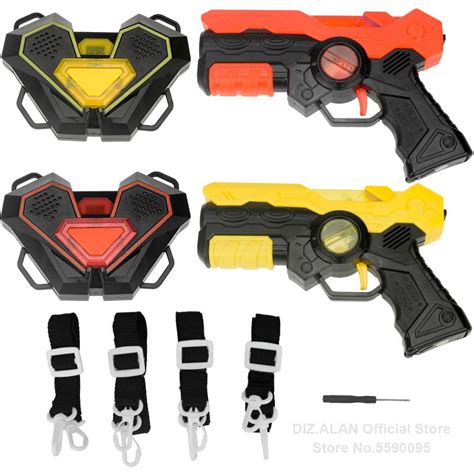 Laser Tag Battle Gun Kit Electric Infrared Toy Guns Weapon Kids Laser ...