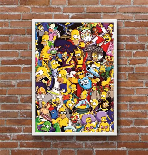 The Simpsons Poster, Pop Art Poster, Cartoon Poster, Art Work, Digital ...