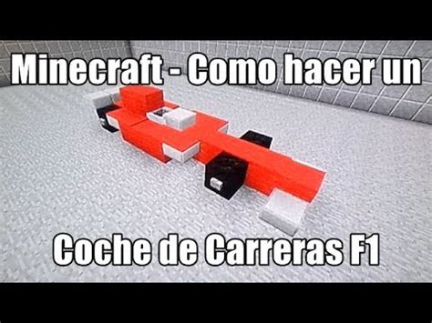 Minecraft Como Hacer Un Coche De Carreras Formula 1 YouTube