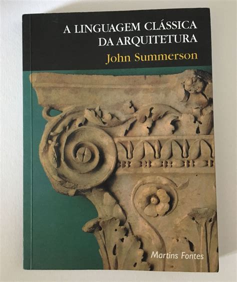 A Linguagem Clássica da Arquitetura Livro Usado 20025814 enjoei