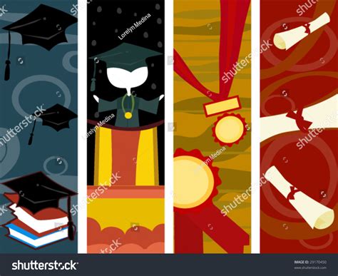 Graduation Vertical Banners - Vector - 29170450 : Shutterstock