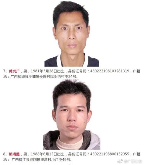 广西警方悬赏通缉这20名重大在逃毒品犯罪嫌疑人 看见他们请报警！