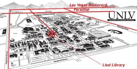 Unlv Campus Map Unlv Date Unknown Categories General Reference