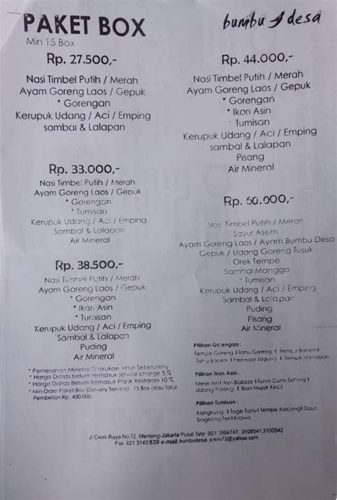 Bumbu Desa Menu Menu For Bumbu Desa Cikini Jakarta Zomato Indonesia