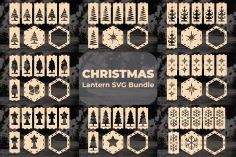 Christmas Lantern Svg Laser Cut Bundle Graphic By Munjixpro · Creative Fabrica