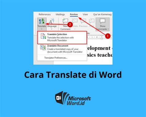 Cara Translate Di Word Tanpa Translator