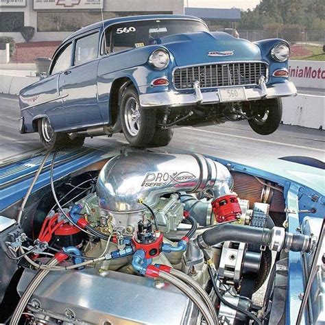 55 Chevy Chevy Drag Racing