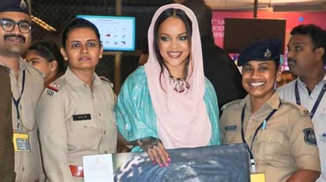 Rihanna Leaves India After Performance At Wedding Of Mukesh Ambanis