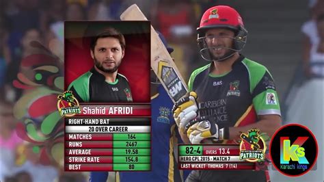 Boom Boom Afridi 75 Runs 24 Balls Out Class Batting Youtube