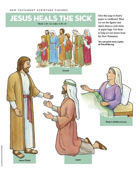 Scripture Figures Jesus Heals The Sick Jesus Heals Lds Kids Bible