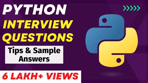 Python Interview Questions And Answers For Freshers And Experienced Candidates Youtube