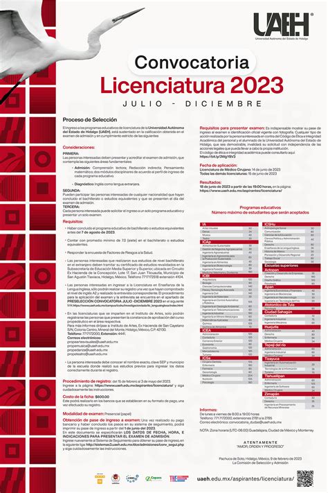 Boletín Abre UAEH convocatoria de ingreso a sus programas educativos