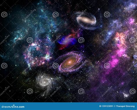 Planets And Galaxy Science Fiction Wallpaper Beauty Of Deep Space