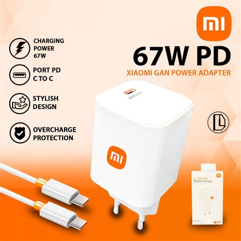 Jual Charger Xiaomi Original 100 67W Fastcharging TYPE C USB Ori