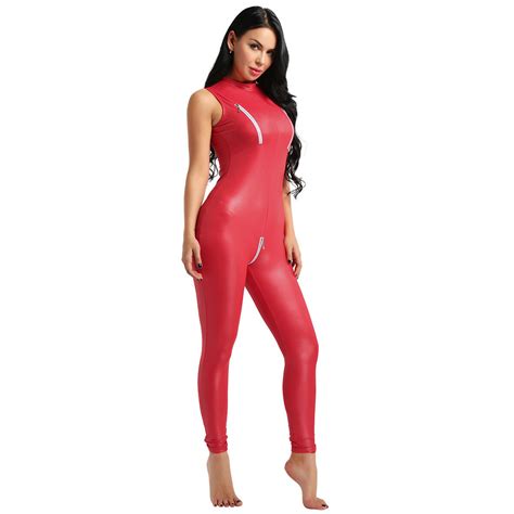 Catsuit Open Bust Bodysuit Cat Womens Costume Lingerie Jumpsuit Romper