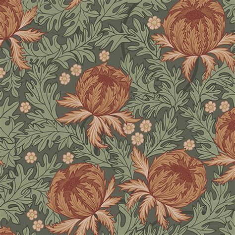 Arthur Thistle Wallpaper Inch Sample Lelands Wallpaper