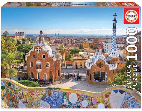 Puzzle Vista Di Barcellona Dal Parco G Ell Pezzi Puzzle Mania It