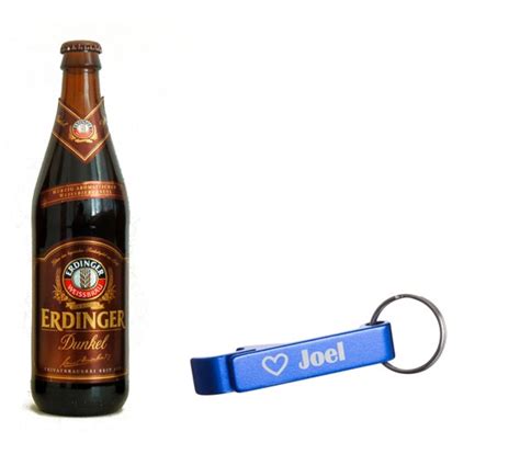 Personalized Beer Opener Keychain-Beer Opener-Custom Blue Beer