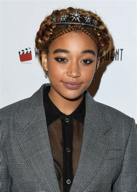 Amandla Stenberg Braids Her Hair Into A Royal Inspired Do And Were