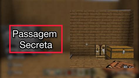 Como Fazer Passagem Secreta Na Casa Do Minecraft Youtube