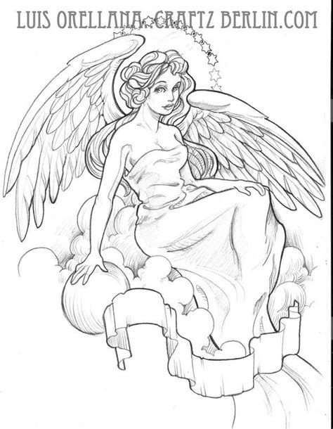 Angel Sketch By Mojoncio On DeviantArt Angel Sketch Sketches Angel