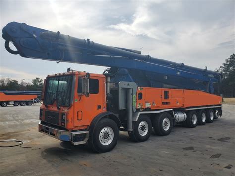 2007 58m Schwing On 2007 Mack Global Concrete Pumps