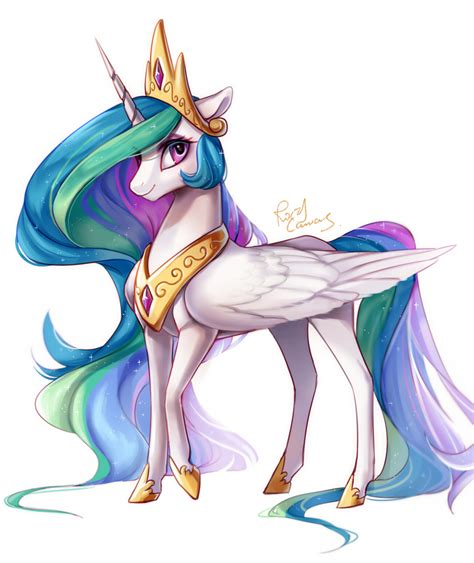 1403776 Safe Artist Rocy Canvas Princess Celestia Alicorn Pony