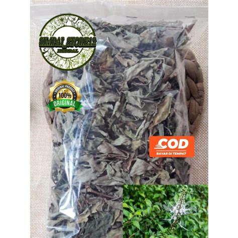 Jual Daun Kumis Kucing Kering 50 Gram Teh Daun Kumis Kucing Kering