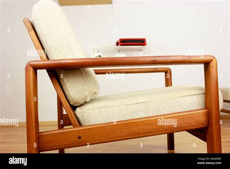 Armchair With Ottoman Danish Design In A Cosy Modern Furnished Living
