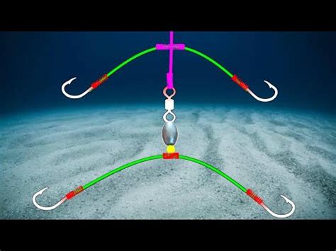 Cara Membuat Rangkaian Pancing Bercabang Mata Kail Teknik Dasaran