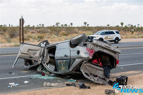 Driver Unconscious After Rollover Crash On Highway 395 In Victorville